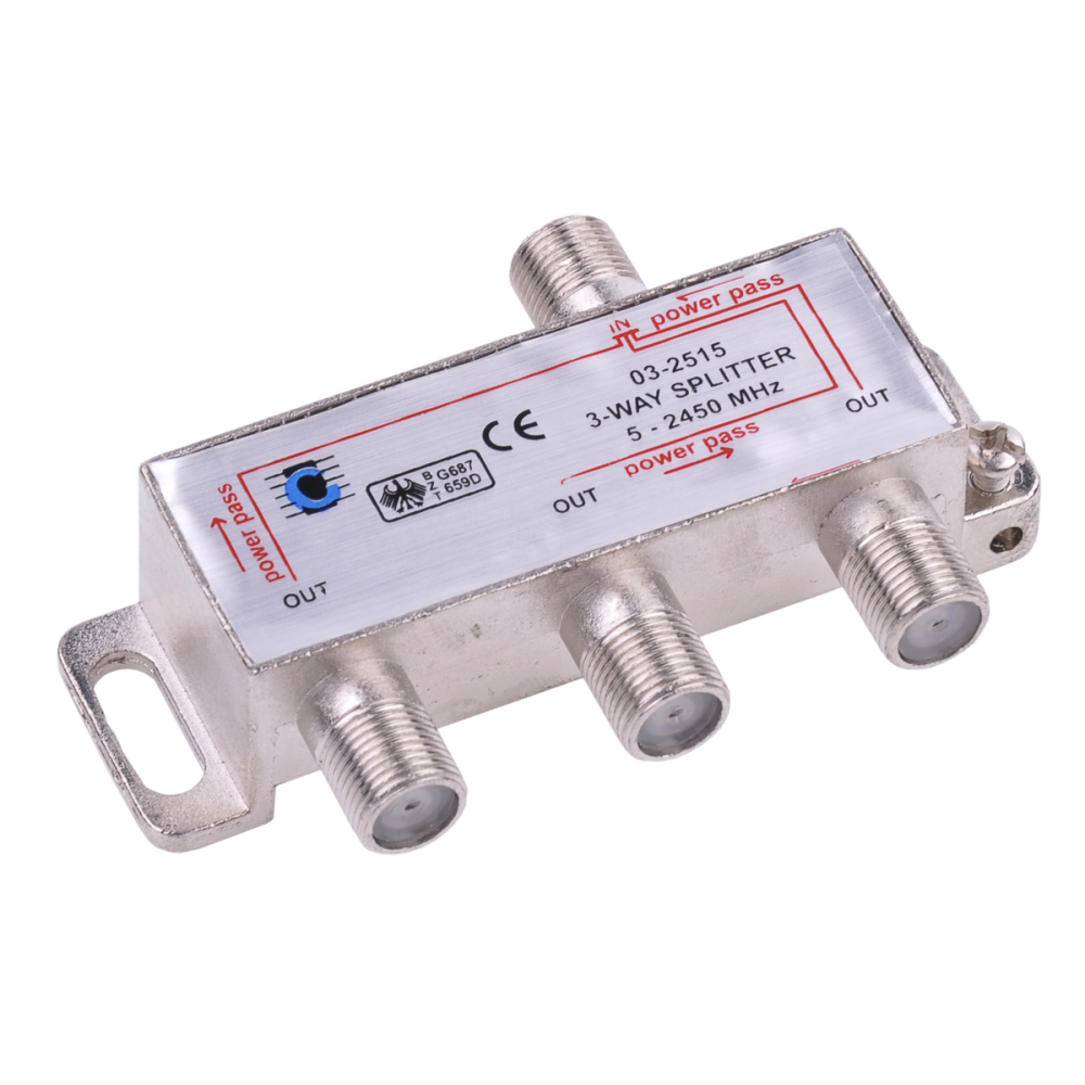 Splitter 3way 5-2450MHz Splitter 3way 5-2450MHz