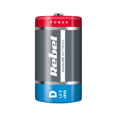 Alkaliska batterier REBEL LR20 | HandlaSmidigt.se
