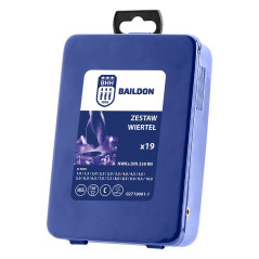 Sats med borr för stål och gjutjärn NWKa M-19, 1,0-10,0 mm, slipade, HSS (19 st.)