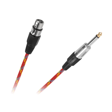 Kabel mikrofonowy med CANON-hane till JACK 6,3 mm 3m