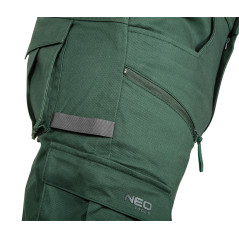 Arbetsbyxor OUTDOOR, joggermodell, gröna, storlek M.