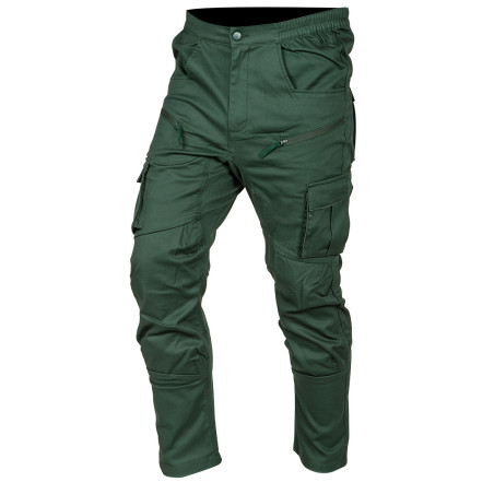 Arbetsbyxor OUTDOOR, jogger-typ, gröna, storlek XL | HandlaSmidigt.se