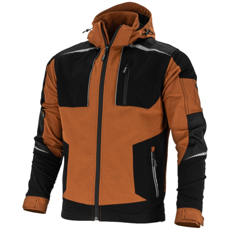 Tröja i stretchmaterial, brunsvart, '2xl', CE, Lahti