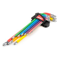 Nycklar torx extra långa hexnyckelsats 9 delar s2 amio-04301