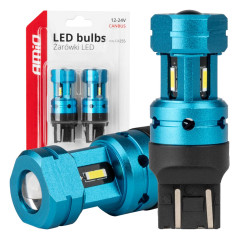 LED-lampor canbus t20 7443 w21/5w 4smd 1860 vit 12v 24v amio-04255