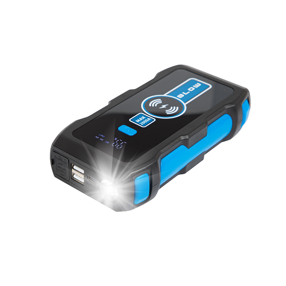 81-204 - Power bank - jump starter 12000mAh js-24 trådlös laddare 81-204 - Power bank - jump starter 12000mAh js-24 trådlös laddare