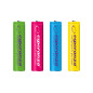 EZA107 Esperanza uppladdningsbara batterier ni-mh aaa 1000mah 4-pack blandade färger