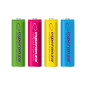 EZA108 Esperanza uppladdningsbara batterier ni-mh aa 2000mah 4-pack. Blandade färger.