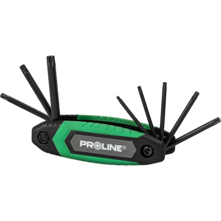 Torx-nycklar T9-T40 med handtag, komplett set med 8 stycken från Proline.