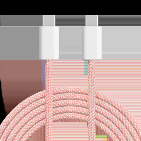 USB-C till USB-C-kabel 60 W 1 m rosa Kruger&Matz Basic