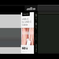 USB-C till USB-C-kabel 60 W 1 m rosa Kruger&Matz Basic