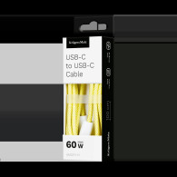 USB-C till USB-C-kabel 60 W 1 m gul Kruger&Matz Basic