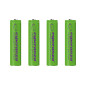 EZA102G Esperanza uppladdningsbara batterier ni-mh aaa 1000mah 4 st. gröna
