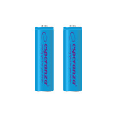 EZA103B Esperanza uppladdningsbara batterier ni-mh aa 2000mah 2 st. blå