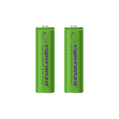 EZA103G Esperanza uppladdningsbara batterier ni-mh aa 2000mah 2 st. gröna