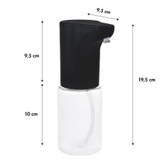 Automatisk doserare Promedix, vätskedispenser för flytande tvål, desinfektionsmedel, 300 ml, 4xAA, svart, PR-540 B. |…