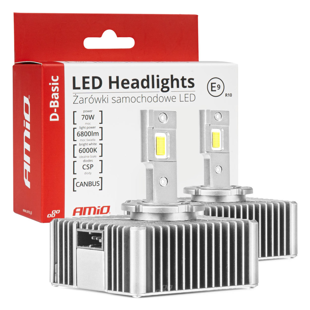 Lampor lysdioder LED-serie D-Basic D5S 6000K Canbus AMIO-03630 Lampor lysdioder LED-serie D-Basic D5S 6000K Canbus AMIO-03630
