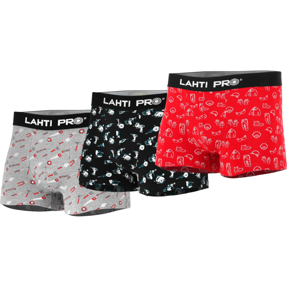 Boxershorts för män med tryckt mönster, mix, 3 par, 'l', Lahti Boxershorts för män med tryckt mönster, mix, 3 par, 'l', Lahti