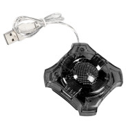 EA150K Esperanza USB 2.0 hub 4x USB-stjärna svart