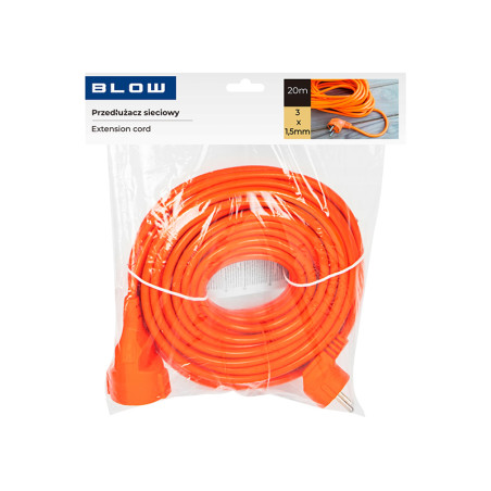98-756- Nätkabel förlängare pr-160 1-uttag med jordning 20m orange (3x1,5mm)
