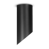 Ytmonterad armatur / tub Maclean, punktformad, rund, aluminium, GU10, 55x130mm, svart färg, MCE360 B