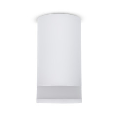 Ytmonterad / tub Maclean, punkt, rund, aluminium, GU10, 55x105mm, vit färg, MCE361 W