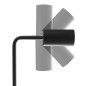 Skrivbordslampa GU10 Maclean, riktad, rund, GU10, med strömbrytare, svart färg, MCE370 B.