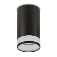 Ytmonterad armatur / rör Maclean, punktbelysning, rund, aluminium, GU10, 55x105mm, svart färg, MCE361 B