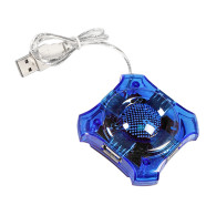 EA150B Esperanza USB 2.0 hub 4x USB stjärna blå