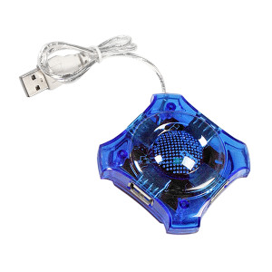 EA150B Esperanza USB 2.0 hub 4x USB stjärna blå
