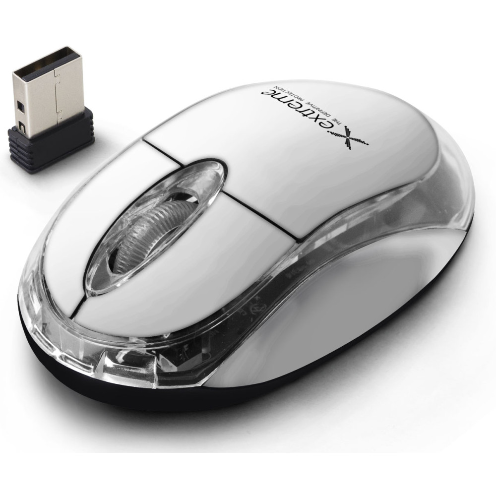 XM105W Extreme trådlös mus 2,4 GHz 3D optisk USB Harrier vit