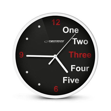 EHC014W Esperanza väggklocka prague vit