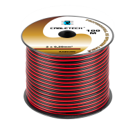 Högtalarkabel 0,2mm svart-röd
