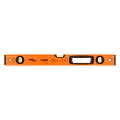 Vattenpass i aluminium S 400, 3 libeller, handtag, 60 cm | HandlaSmidigt.se