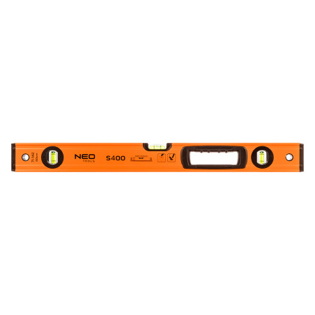 Vattenpass i aluminium S 400, 3 libeller, handtag, 60 cm | HandlaSmidigt.se
