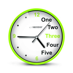 EHC014G Esperanza väggklocka prague grön