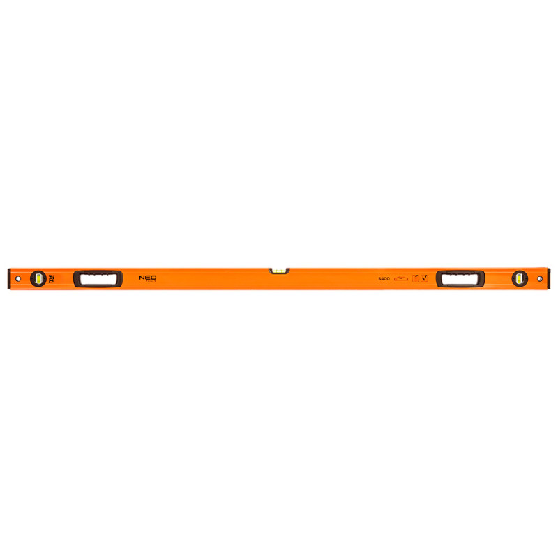 Vattenpass i aluminium S 400, 3 libeller, 2 handtag, 150 cm