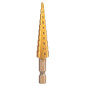 Set med stegbor i HSS TiN, 3-20 mm, Hex, 3 st.