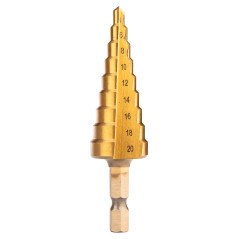 Set med stegbor i HSS TiN, 3-20 mm, Hex, 3 st. | HandlaSmidigt.se