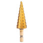 Set med stegbor i HSS TiN, 3-20 mm, Hex, 3 st.