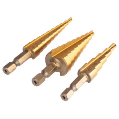 Set med stegbor i HSS TiN, 3-20 mm, Hex, 3 st. | HandlaSmidigt.se