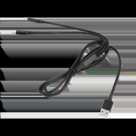 Kabel wtyk USB A - wtyk USB C/ wtyk lightningh (2w1) 1m