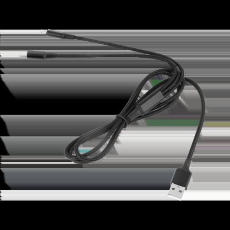 Kabel USB A till USB C/ Lightning (2-i-1) 1m