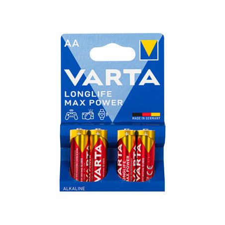 82-667- Alkaliskt batteri aa 1.5 lr6 varta longlife max power | HandlaSmidigt.se