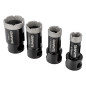 Diamantborrar (18, 22, 27, 35 mm), set med 4 delar.