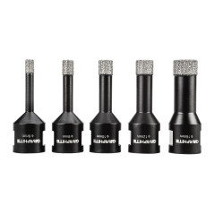 Diamantborrar (6, 8, 10, 12, 16 mm), set om 5 delar. | HandlaSmidigt.se