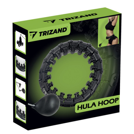 Hula hoop med massager + viktskiva Trizand 25208