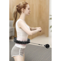 Hula hoop med massager + viktskiva Trizand 25208