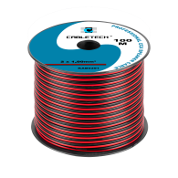 Högtalarkabel CCA 1,0 mm svart-röd