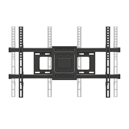 Fäste för TV Maclean, max VESA 600x400, 32-85 tum, 60 kg, justerbar vertikalt och horisontellt, profil 65-390 mm, svart, MC-789
